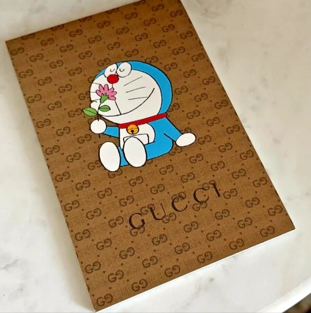 NEW Gucci X Doraemon Paper Notepad Limited Edition
